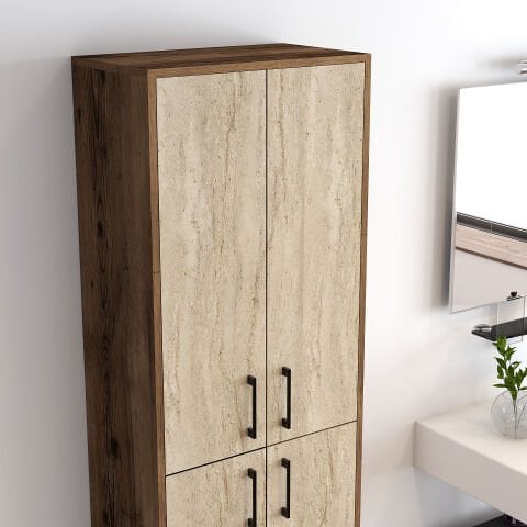 Variant Berlin A Çok Amaçlı Dolap - Ceviz / Traverten