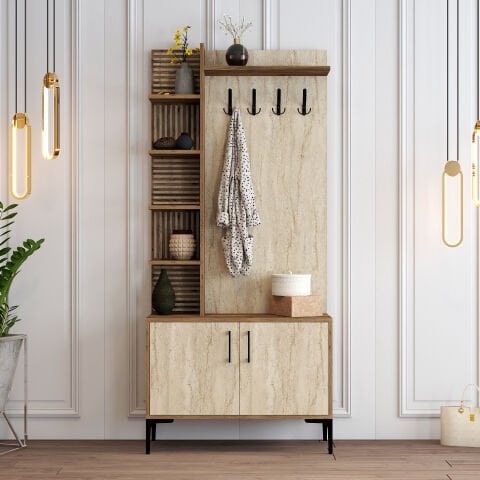 Variant Viyana D Portmanto - Ceviz / Traverten