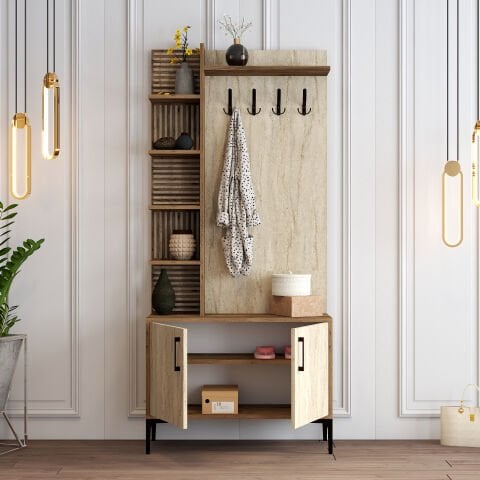 Variant Viyana D Portmanto - Ceviz / Traverten