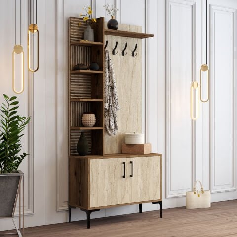 Variant Viyana D Portmanto - Ceviz / Traverten