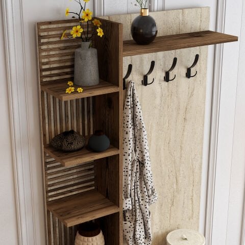 Variant Viyana D Portmanto - Ceviz / Traverten