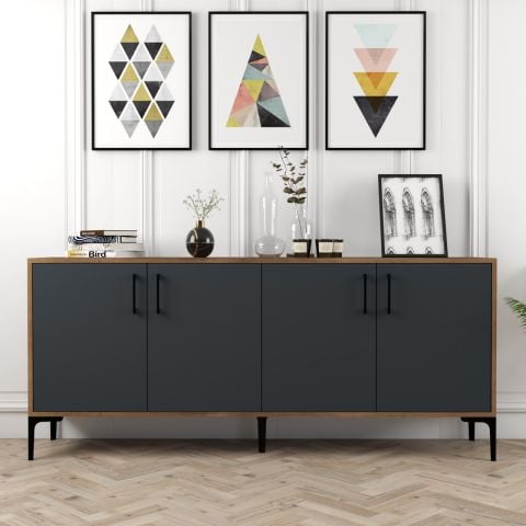 Variant Kiev Konsol - Ceviz / Antrasit