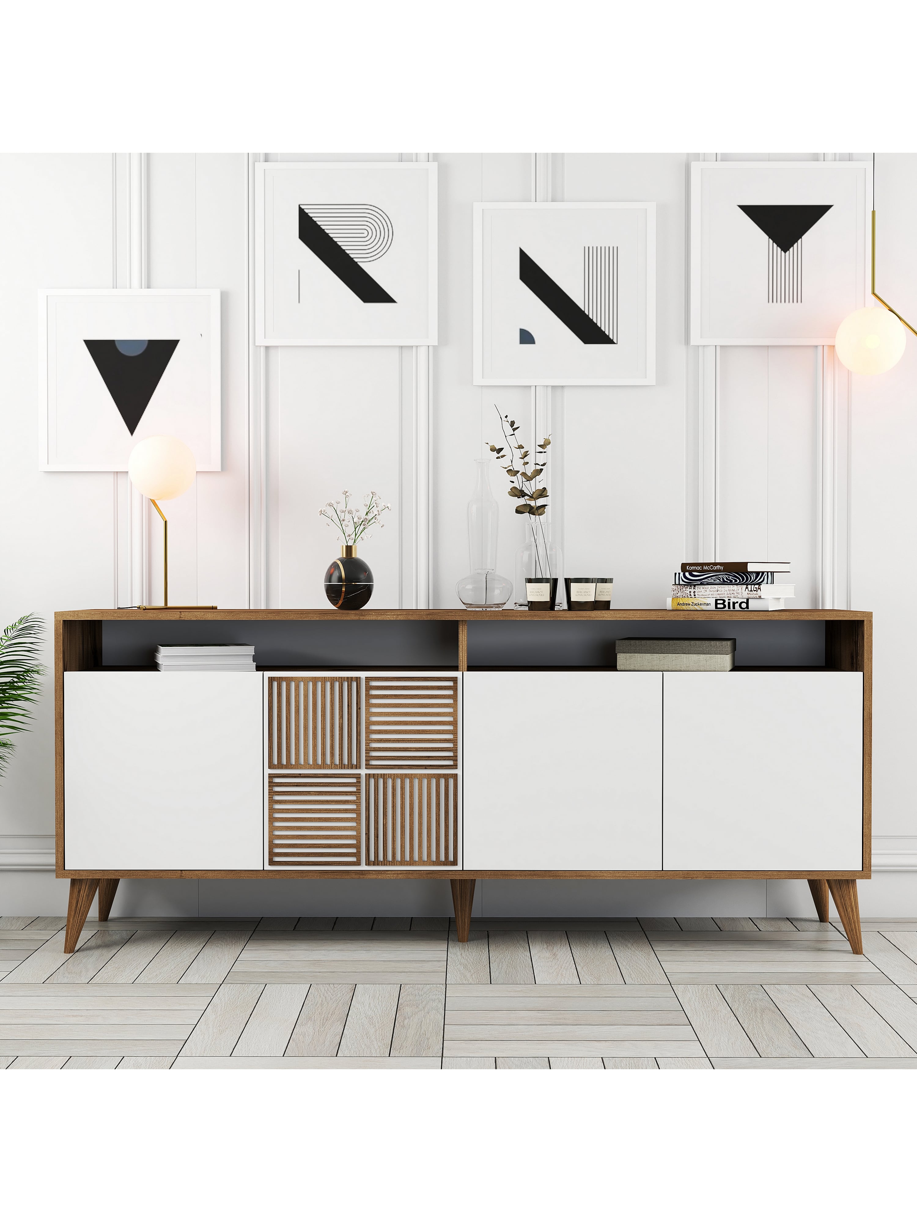 Variant Milan Konsol - Ceviz / Beyaz