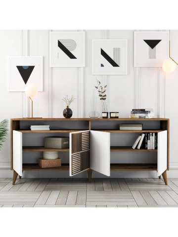 Variant Milan Konsol - Ceviz / Beyaz