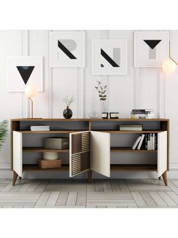 Variant Milan Konsol - Ceviz / Krem