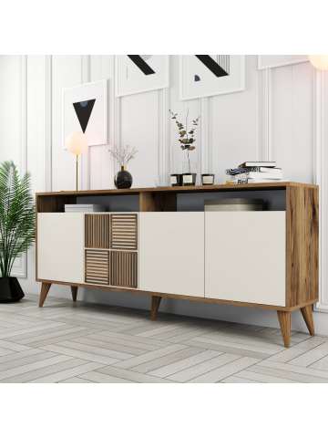 Variant Milan Konsol - Ceviz / Krem