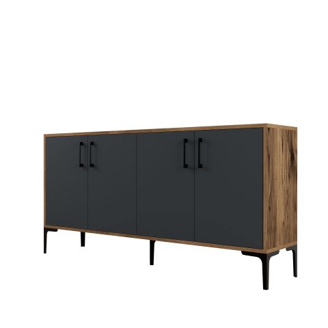 Kiev 160 cm Konsol - Ceviz / Antrasit