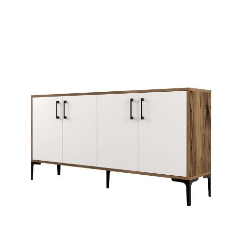 Kiev 160 cm Konsol - Ceviz / Beyaz