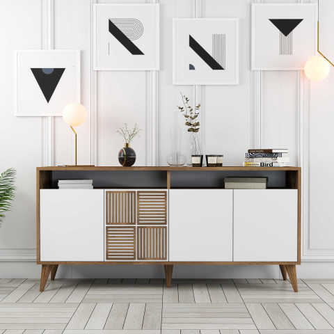 Milan 160 cm Konsol - Ceviz / Beyaz
