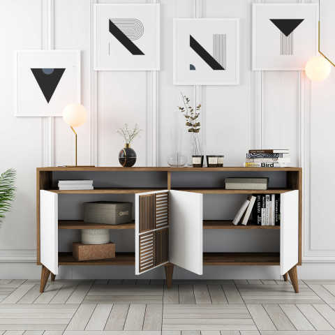Milan 160 cm Konsol - Ceviz / Beyaz