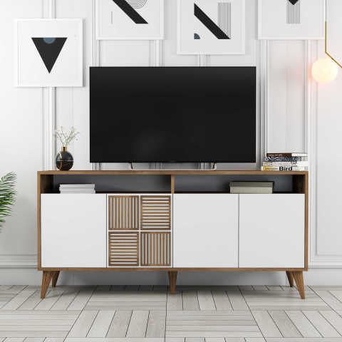 Milan 160 cm Konsol - Ceviz / Beyaz