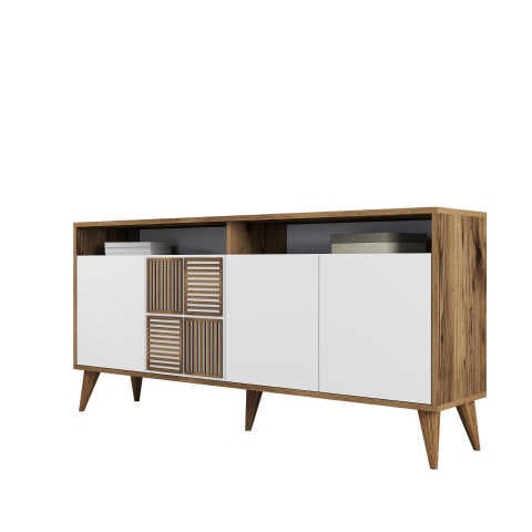 Milan 160 cm Konsol - Ceviz / Beyaz