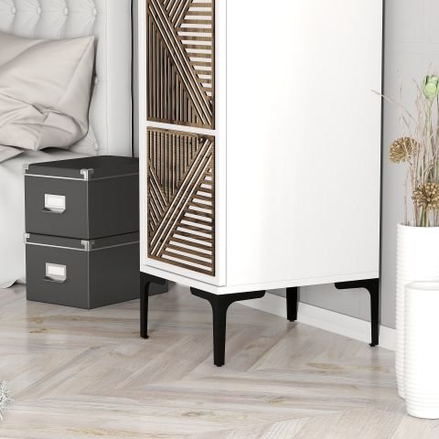 Kumsal 1 Kapılı (P) Gardırop - Beyaz / Beyaz
