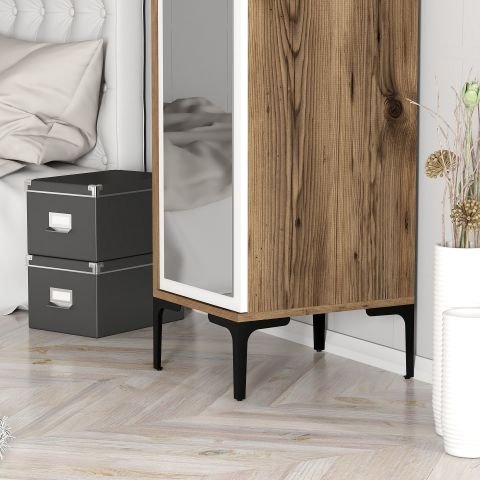 Kumsal 1 Kapılı (R) Gardırop - Lidya / Beyaz