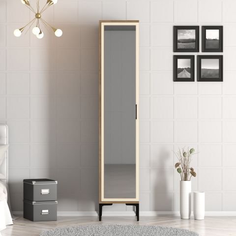 Kumsal 1 Kapılı (R) Gardırop - Lidya / Krem
