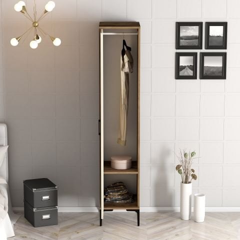 Kumsal 1 Kapılı (R) Gardırop - Lidya / Krem