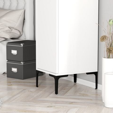 Kumsal 1 Kapılı (S) Gardırop - Beyaz / Beyaz