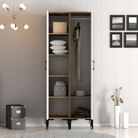 Kumsal 2 Kapılı (RS) Gardırop - Lidya / Beyaz