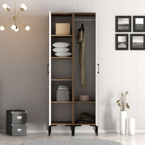 Kumsal 2 Kapılı (SS) Gardırop - Lidya / Beyaz